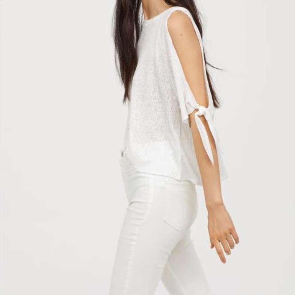 H&M white jeans